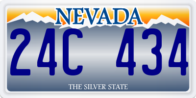 NV license plate 24C434