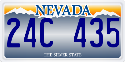 NV license plate 24C435