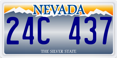 NV license plate 24C437