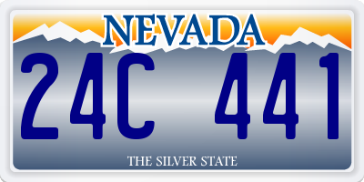 NV license plate 24C441