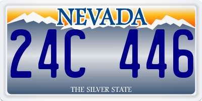 NV license plate 24C446