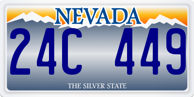 NV license plate 24C449