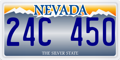 NV license plate 24C450