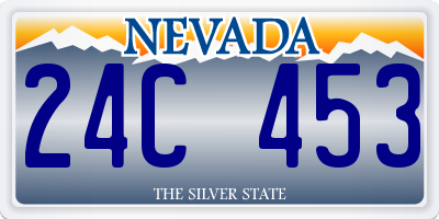 NV license plate 24C453