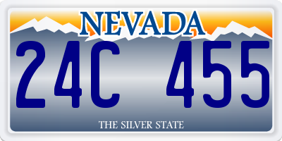 NV license plate 24C455