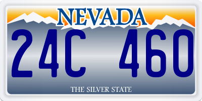 NV license plate 24C460