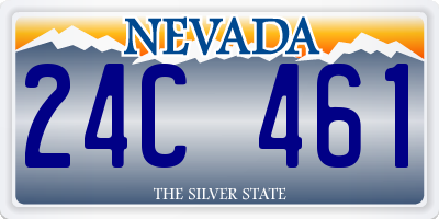 NV license plate 24C461