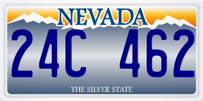 NV license plate 24C462