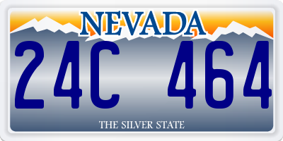 NV license plate 24C464