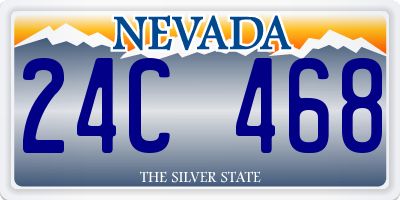 NV license plate 24C468