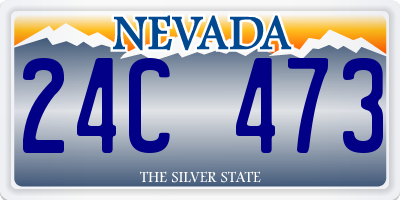 NV license plate 24C473