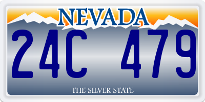 NV license plate 24C479