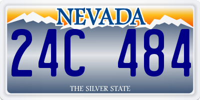 NV license plate 24C484