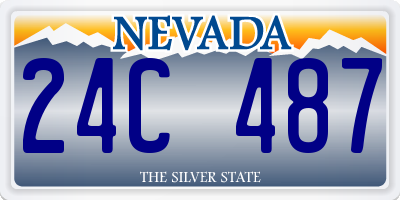 NV license plate 24C487