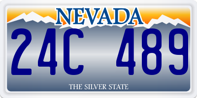 NV license plate 24C489