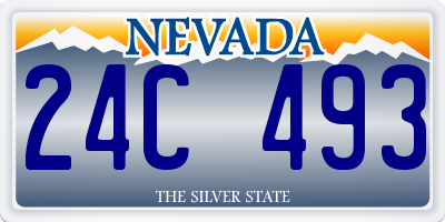 NV license plate 24C493