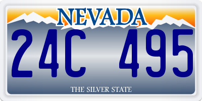 NV license plate 24C495