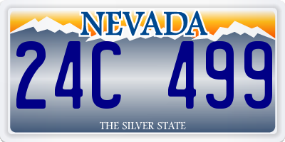 NV license plate 24C499