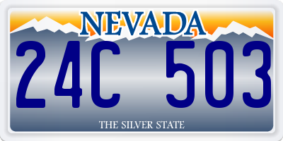 NV license plate 24C503