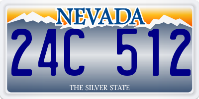 NV license plate 24C512