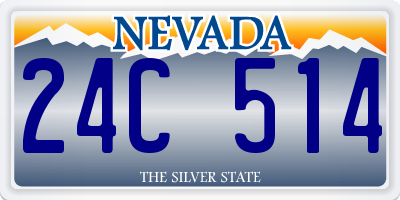 NV license plate 24C514