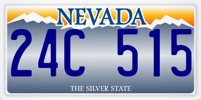 NV license plate 24C515