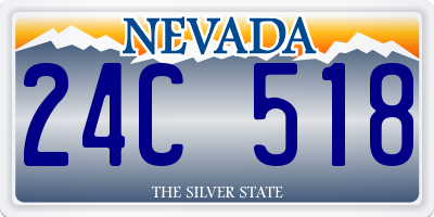 NV license plate 24C518