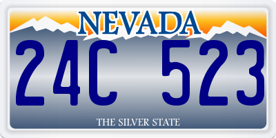 NV license plate 24C523