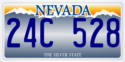 NV license plate 24C528