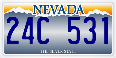 NV license plate 24C531