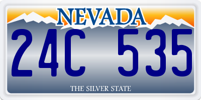 NV license plate 24C535