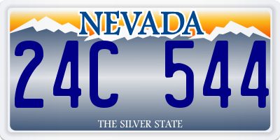 NV license plate 24C544