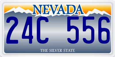 NV license plate 24C556