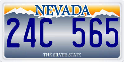 NV license plate 24C565