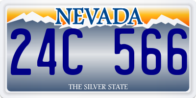 NV license plate 24C566