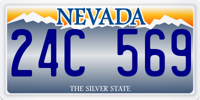 NV license plate 24C569