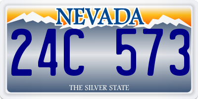 NV license plate 24C573