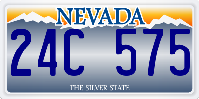 NV license plate 24C575