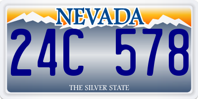 NV license plate 24C578