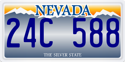 NV license plate 24C588