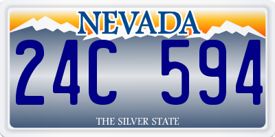 NV license plate 24C594