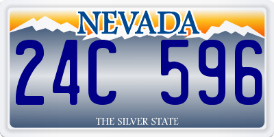 NV license plate 24C596