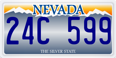 NV license plate 24C599