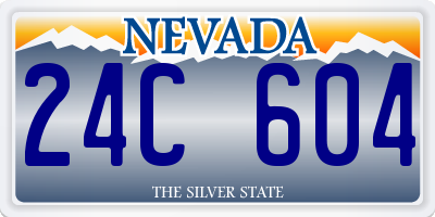 NV license plate 24C604