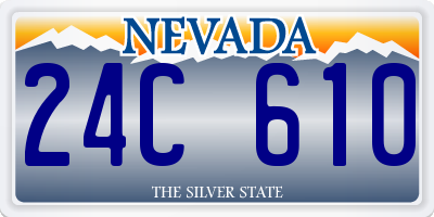 NV license plate 24C610