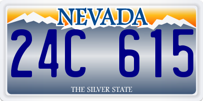 NV license plate 24C615