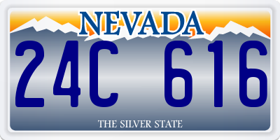 NV license plate 24C616