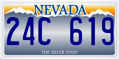 NV license plate 24C619