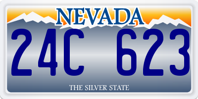 NV license plate 24C623