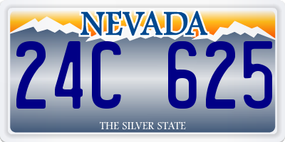 NV license plate 24C625